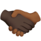 Handshake- Dark Skin Tone- Medium-Dark Skin Tone emoji on Apple